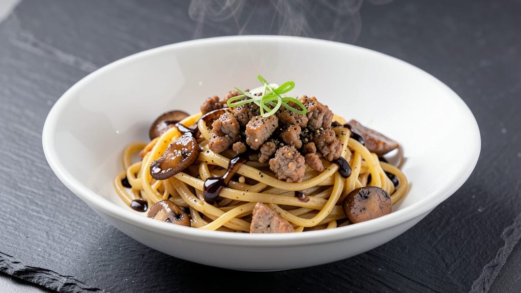 Minced Pork Mushroom Noodle Recipe: Umami-Packed Wok-Fried Magic