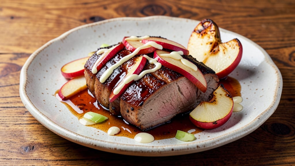 Apple Glazed Pork Loin Recipe: Caramelized Apple Crunch Over Sticky Sweet Glaze