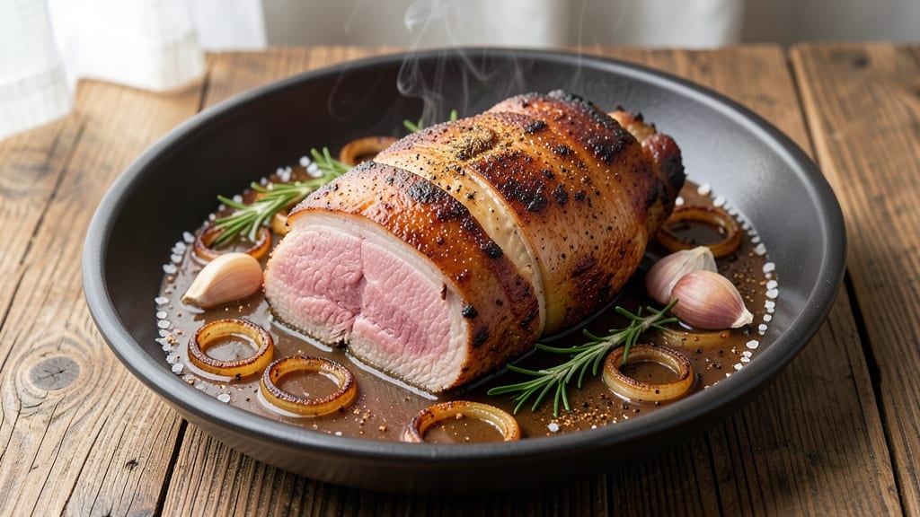 Boneless Pork Leg Roast Slow Cooker Recipe: Crispy Bark, Juicy Pink Magic