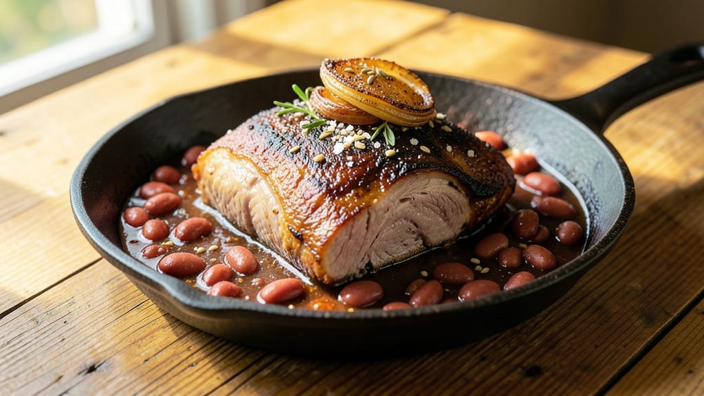 Barbecue Pork and Beans Recipe: Smoky-Sweet Slow Cooker Harmony