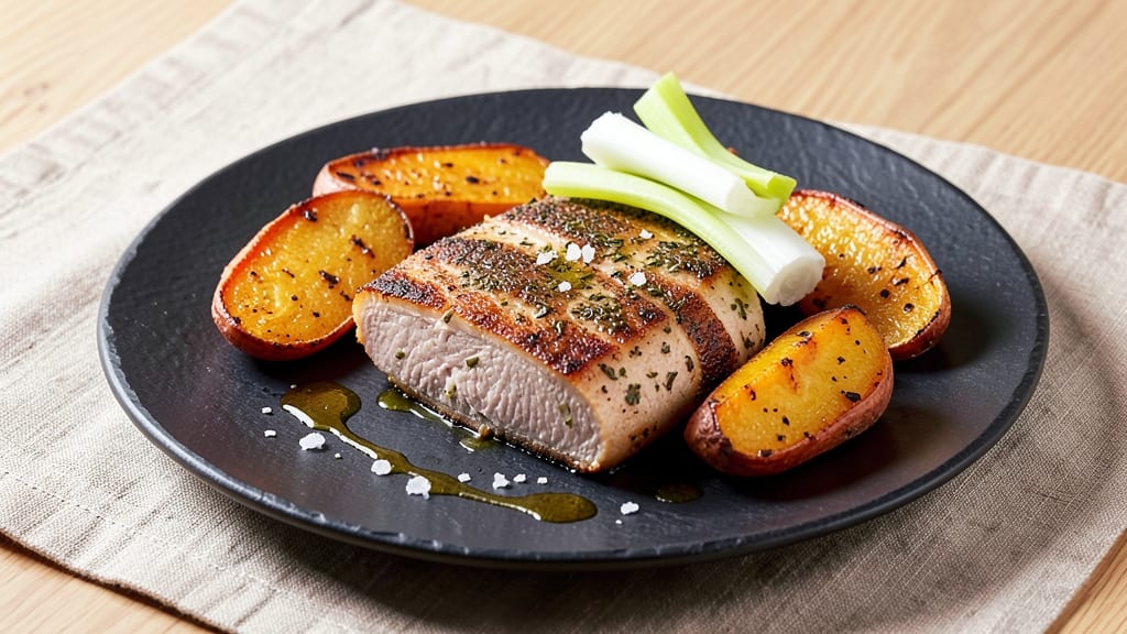 AIP Pork Loin Recipe: Autoimmune-Friendly Roast With Celery Crown Crunch
