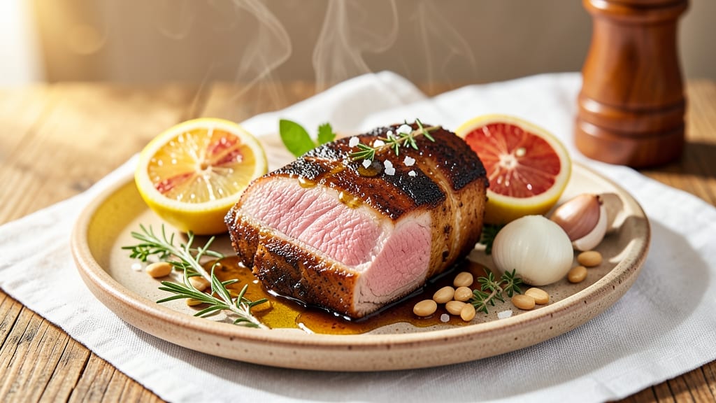 Mediterranean Pork Loin Recipe: Herbed Lemon-Garlic Crust With Juicy Centers