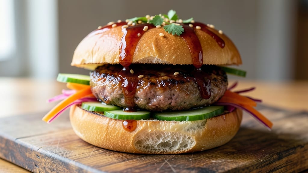 Asian Pork Sandwiches Recipe: Crispy Buns with Tangy-Sweet Glazed Pork