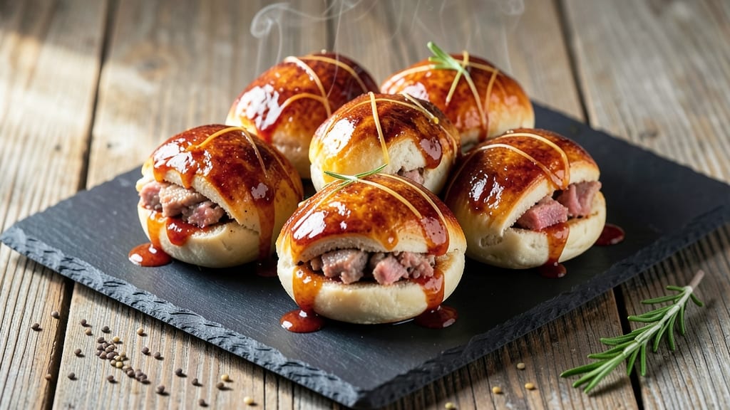 Baked Barbecue Pork Buns Recipe: Crispy Five-Spice Crust With Sticky Glaze