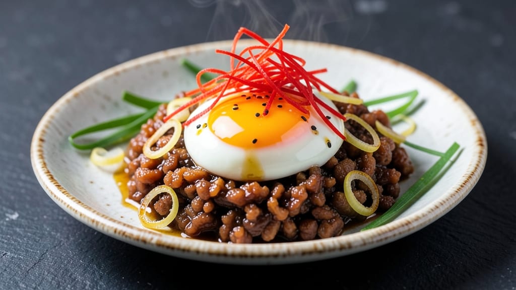 Minced Pork Steamed Egg Recipe: Silky Egg Custard Wrapped in Savory Pork