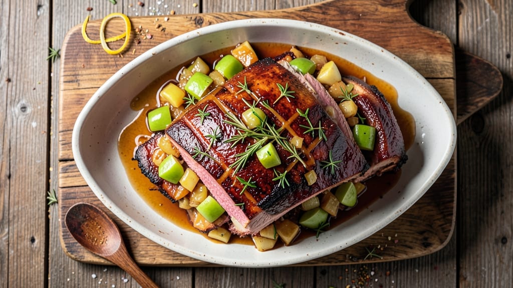 Apple Stuffed Pork Loin Roast Recipe Boneless: Sweet Apple Filling That Melts Into Savory Meat
