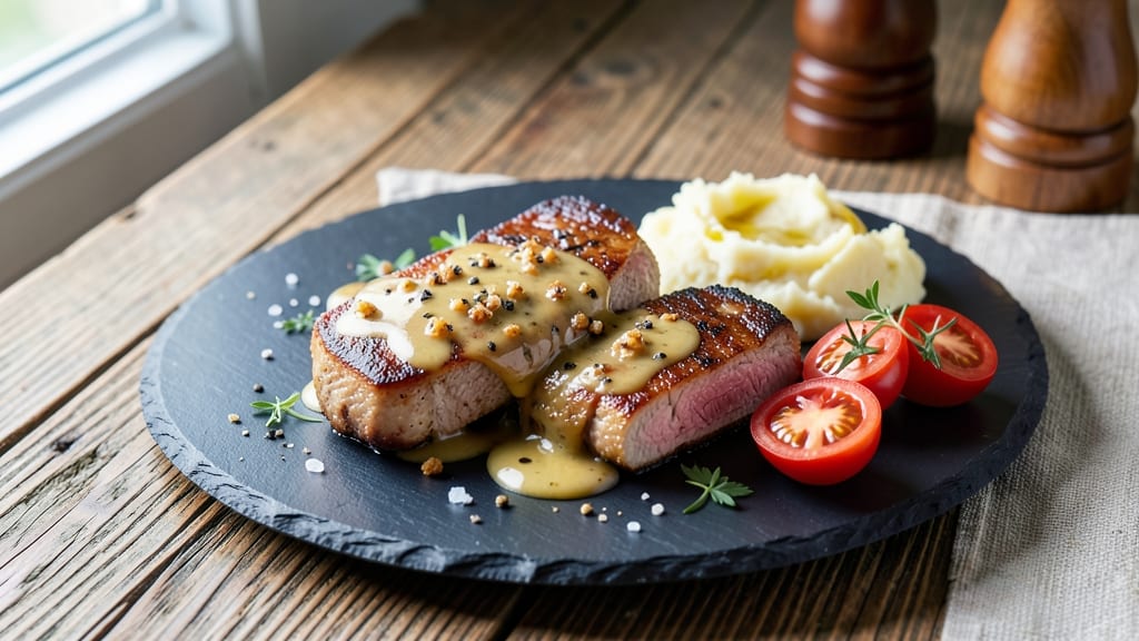 2-Inch Pork Chops Recipe: Pan-Seared Crispness with Juicy Pink Centers