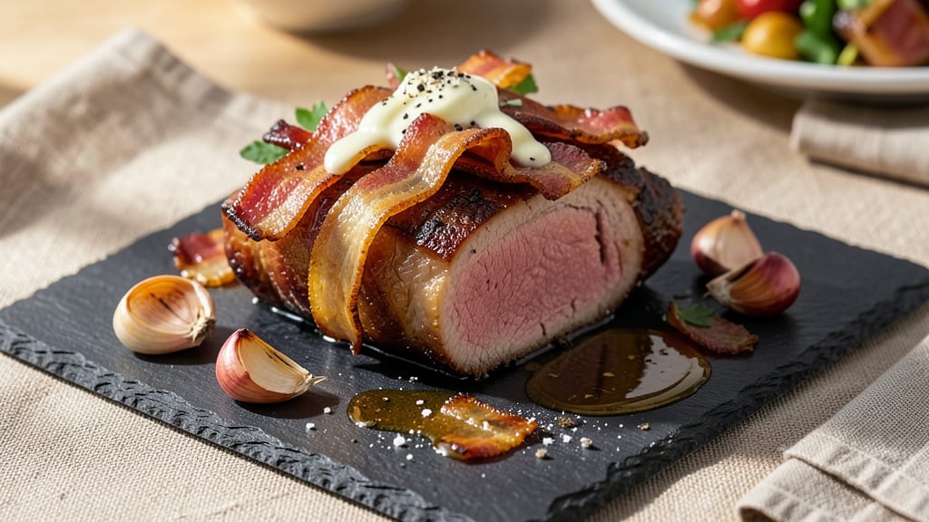 Bacon-Wrapped Pork Tenderloin Grill Recipe: Smoky Crispy Edges and Juicy Pink Hearts