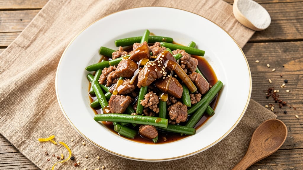 Minced Pork Green Beans Chinese Recipe: Wok-Fried Crunch With Savory Soy Glaze