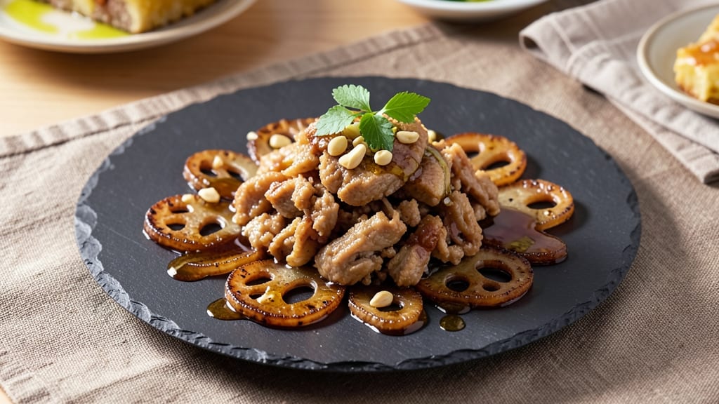 Minced Pork and Lotus Root Recipe: Crispy Wok-Fried Bites With Silky Texture
