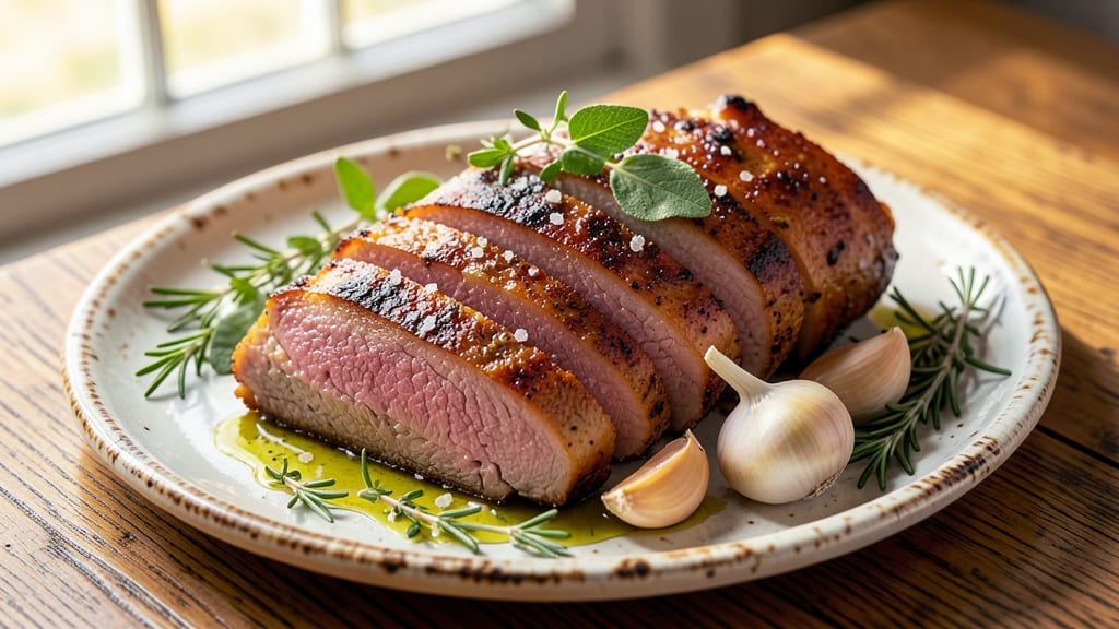 2-Pound Pork Loin Roast Recipe: Juicy Pink Hearts With Herb-Crusted Crisp