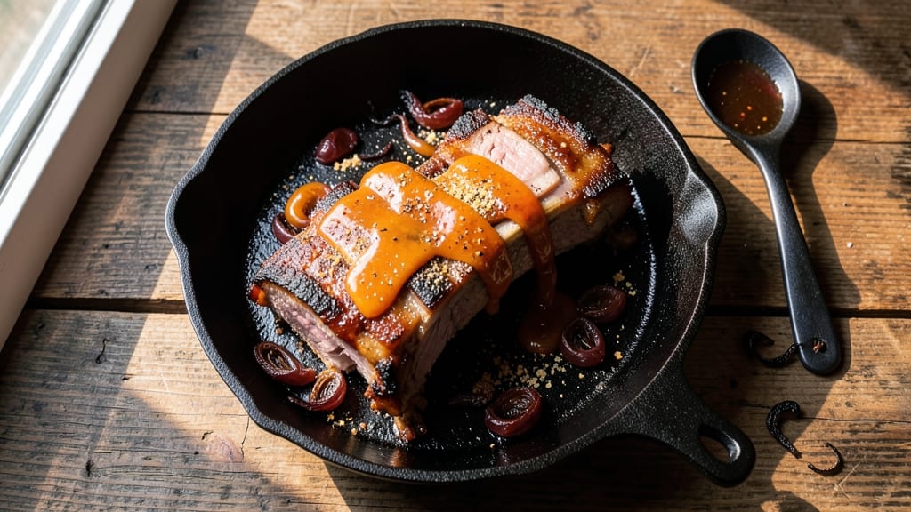 BBQ Pork Backbone Recipe: Crispy Five-Spice Bark and Sticky Tamarind Core