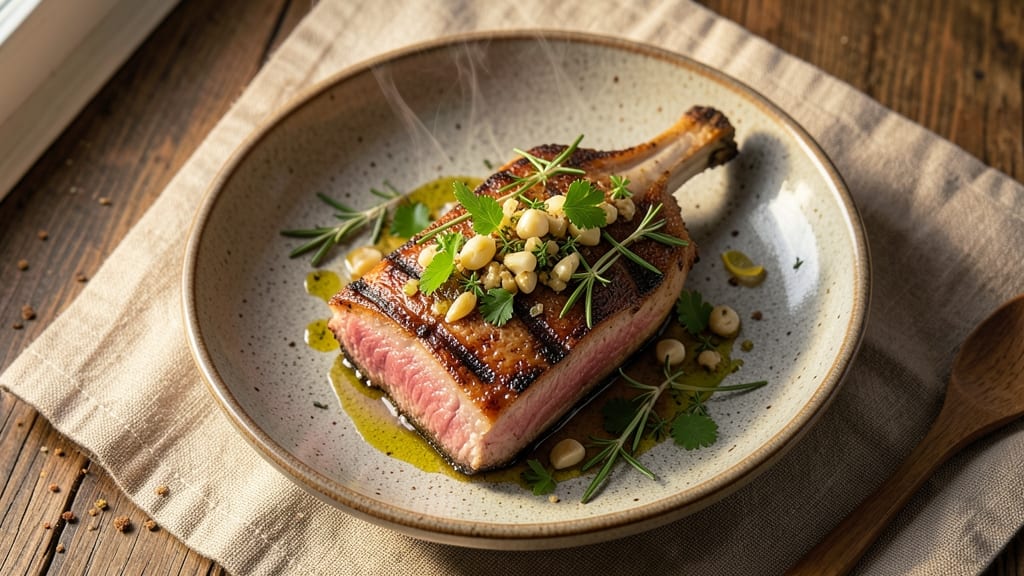 Carrabba's Grilled Pork Chops Recipe: Garlic-Herb Crust and Juicy Pink Centers