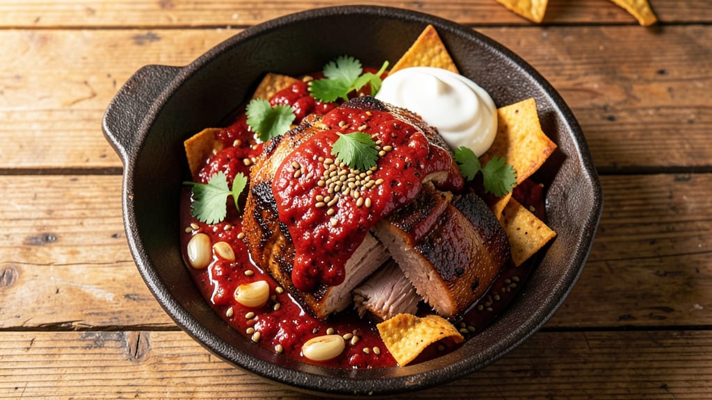 Mexican Red Pork Chili Recipe: Smoky Chipotle Heat With Melty Cheese Topping