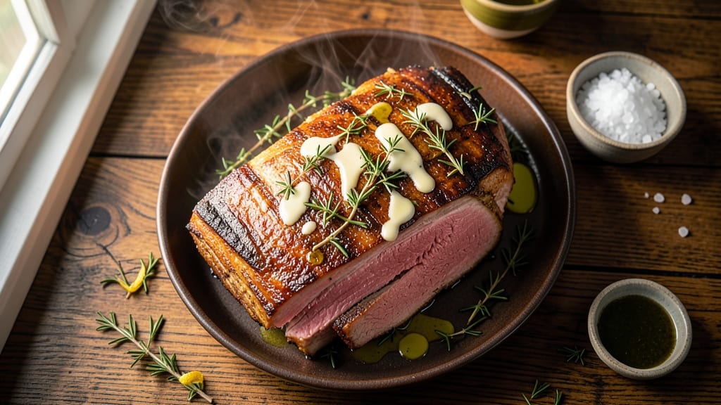 Butcherbox Pork Sirloin Roast Recipe: Pan-Seared Crust, Juicy Pink Hearts