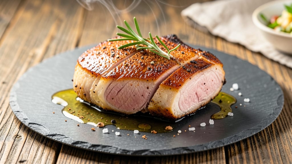 Baked Thick Cut Pork Chops Recipe: Crispy Crust, Juicy Pink Centers