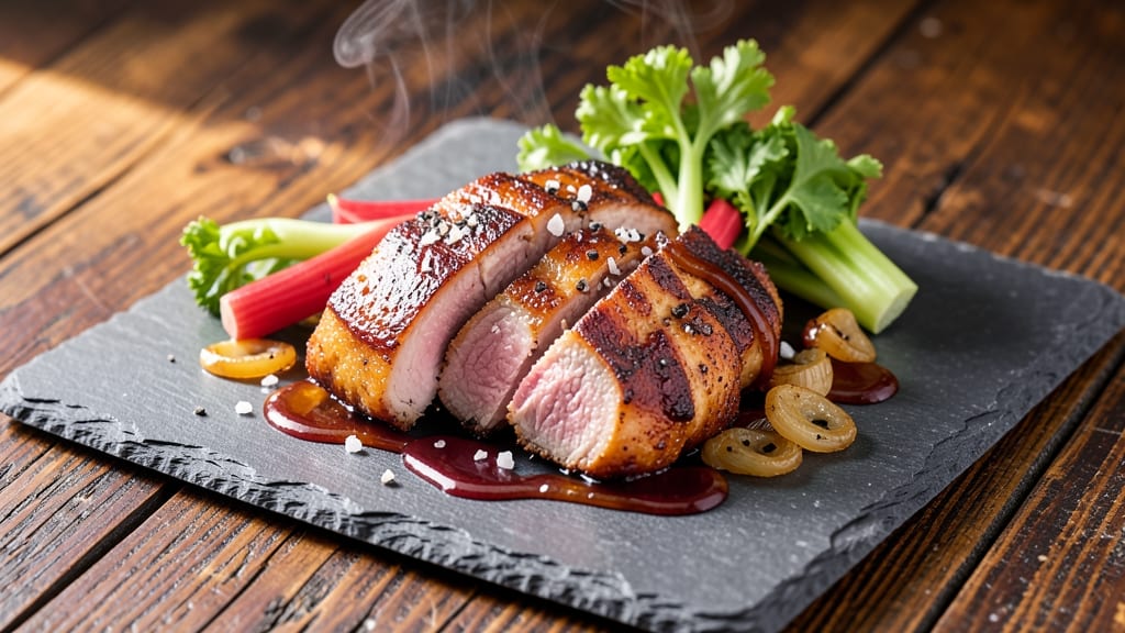 Air Fryer Rotisserie Pork Tenderloin Recipe: Juicy Pink Centers With Crispy Celery Crowns