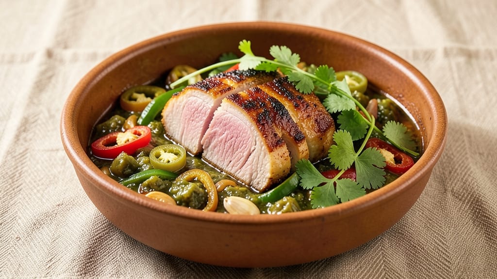Chile Verde Pork Recipe Instant Pot: Smoky Tomato-Cilantro Sauce in 35 Minutes