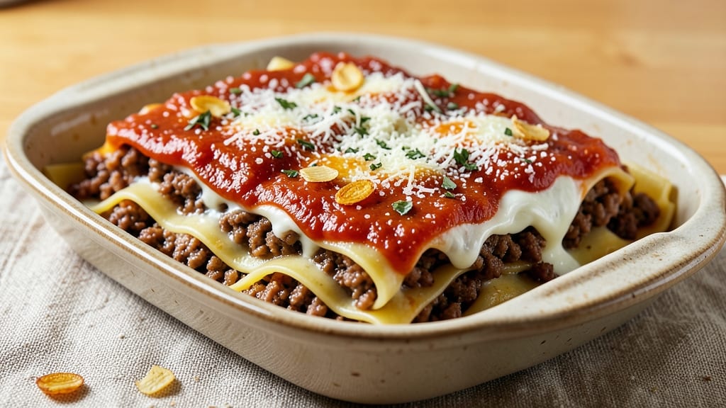 Minced Pork Lasagna Recipe: Layers of Tender Meat and Melty Cheese