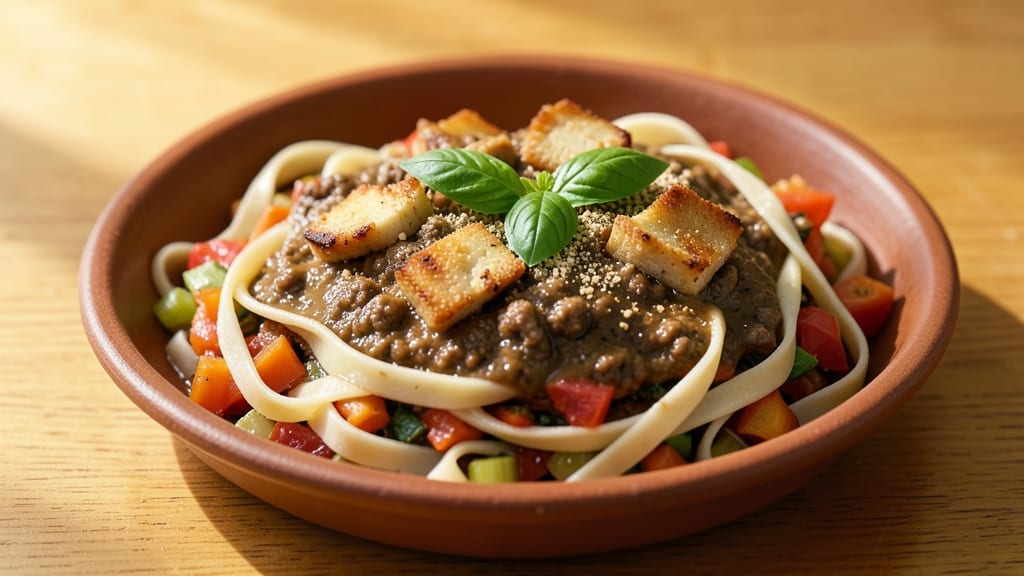 Minced Pork Ragu Recipe: Slow-Simmered Richness With Celery Crown Crunch