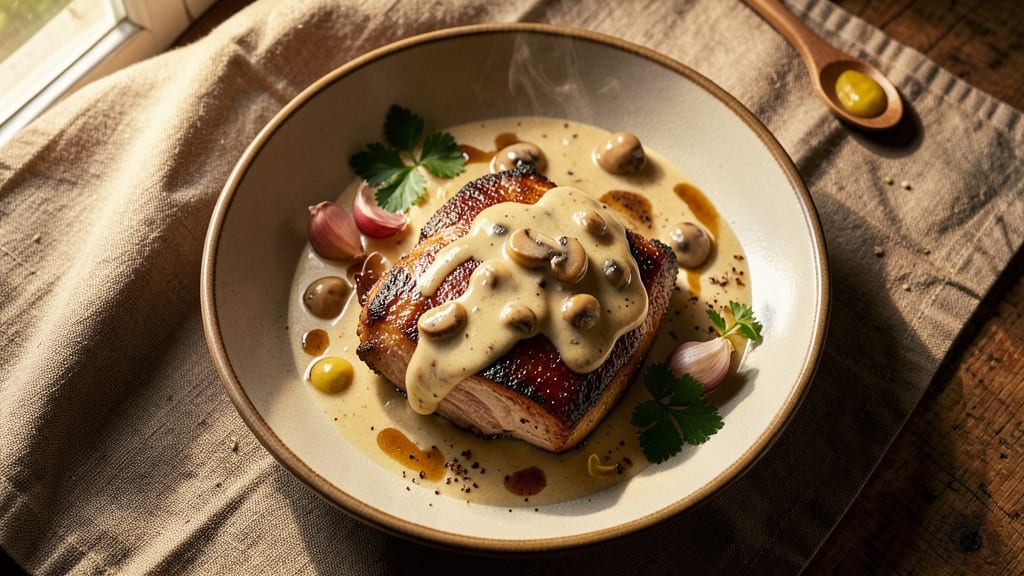 Slow Cooker Pork Chop Recipe with Cream of Mushroom Soup: Juicy Pork and Creamy Sauce in One Pot