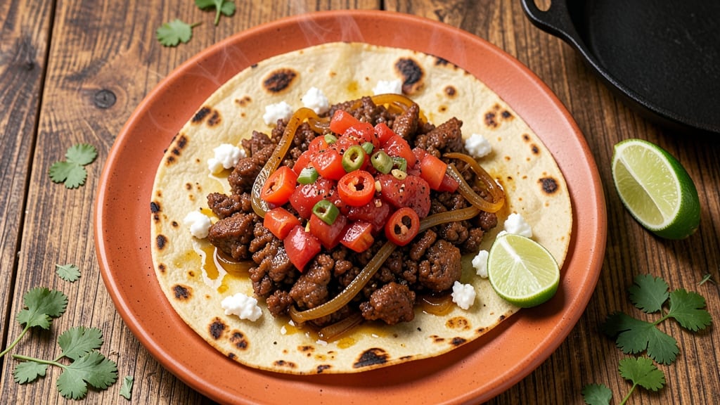 Minced Pork Quesadillas Recipe: Crispy Tortilla Layers With Smoky Filling