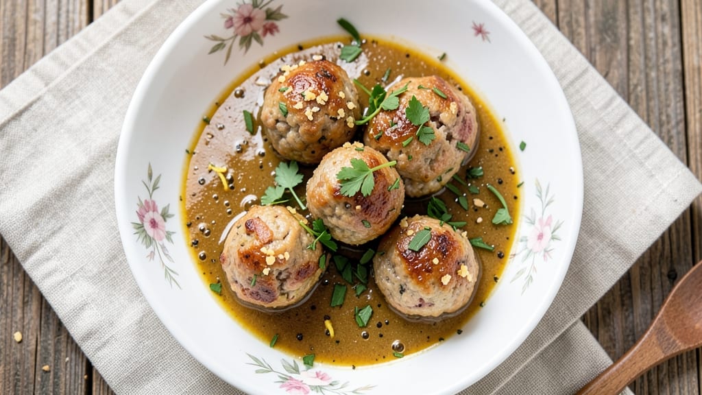 Minced Pork Meatballs Recipe: Crispy-Edged, Herb-Infused Bites in 20 Minutes